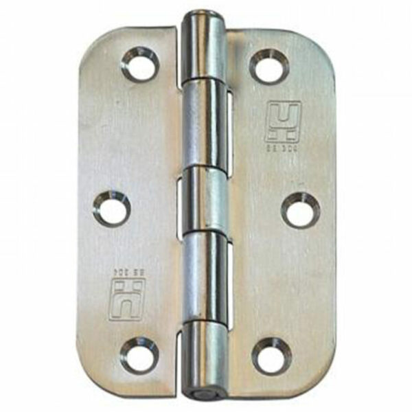 89 X 58mm 1/2 Radius Loose Pin Stainless Steel Hinge