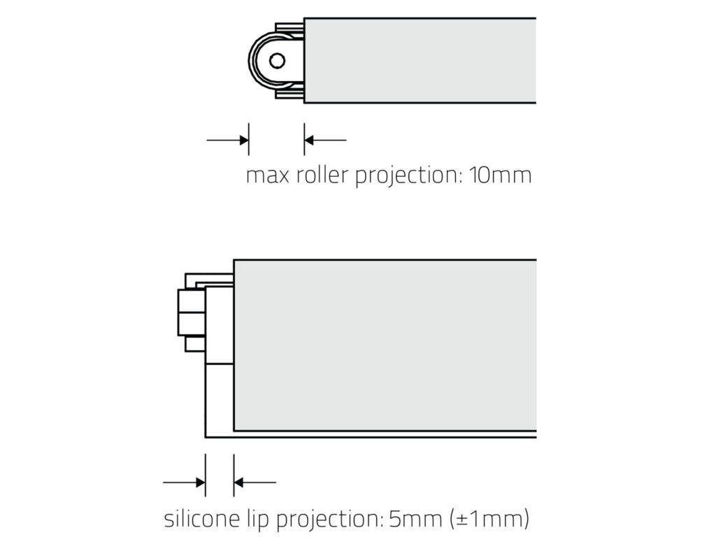 Athmer L15/30 Pivot Door Drop Seals Interior Effects