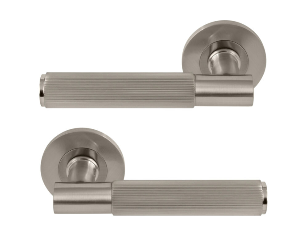 Windsor Brass Nido Verge Levers On Round Rose Linear Knurl - Image 3