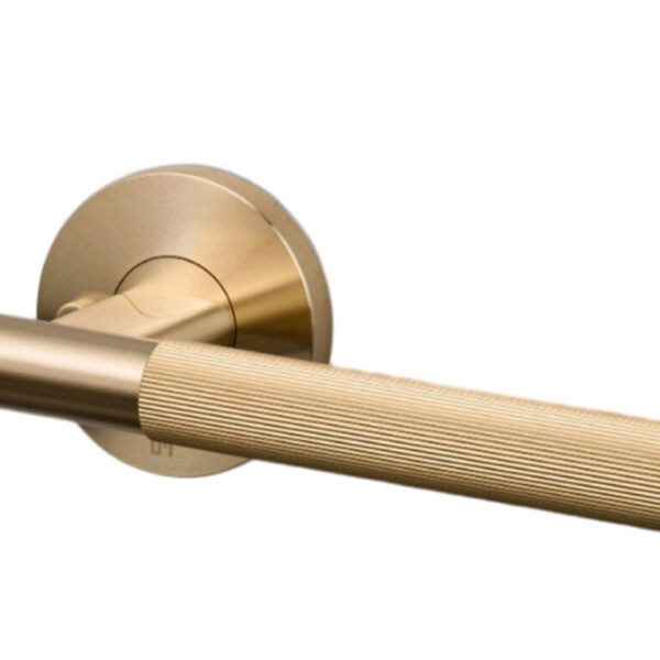 Buster+Punch Linear Brass Privacy Door Handle Set