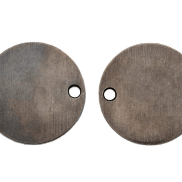 Edition + Office Patinated Bronze Blank Escutcheons