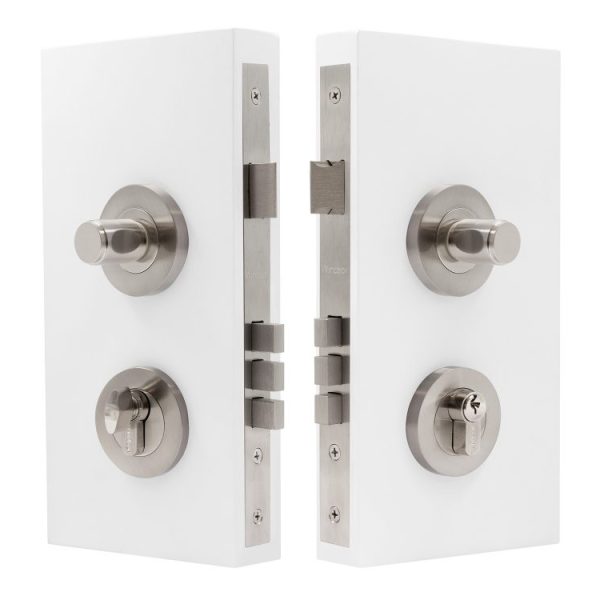 Windsor Round Double Turn Locksets Plain