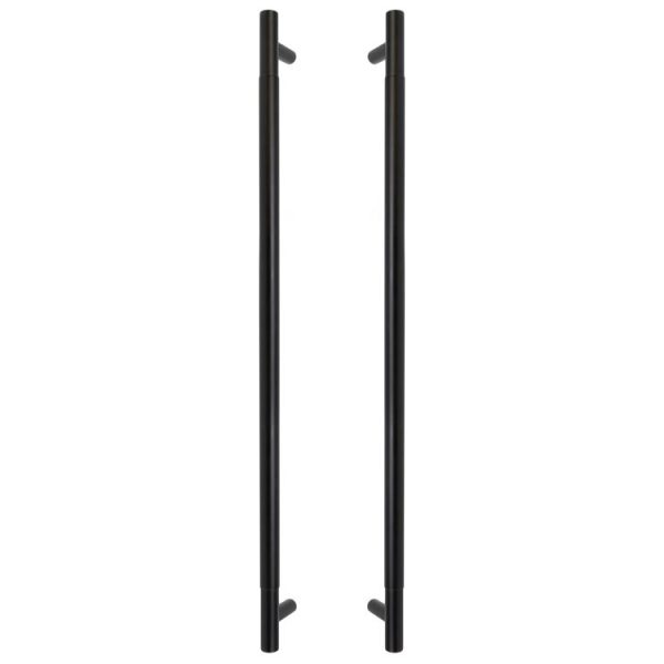 Solid Brass 600mm Plain Round Pull Handles