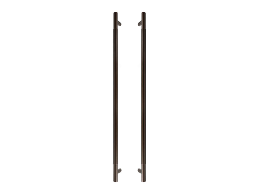Solid Brass 600mm Plain Round Pull Handles - Image 7
