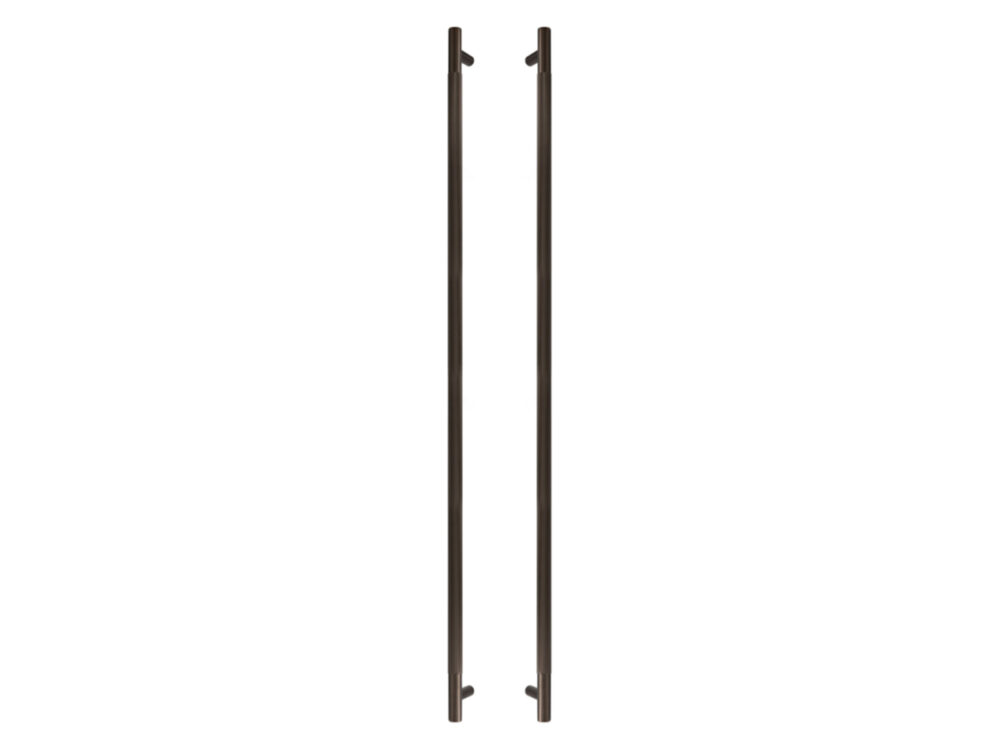 Solid Brass 900mm Linear Knurl Round Pull Handles - Image 7