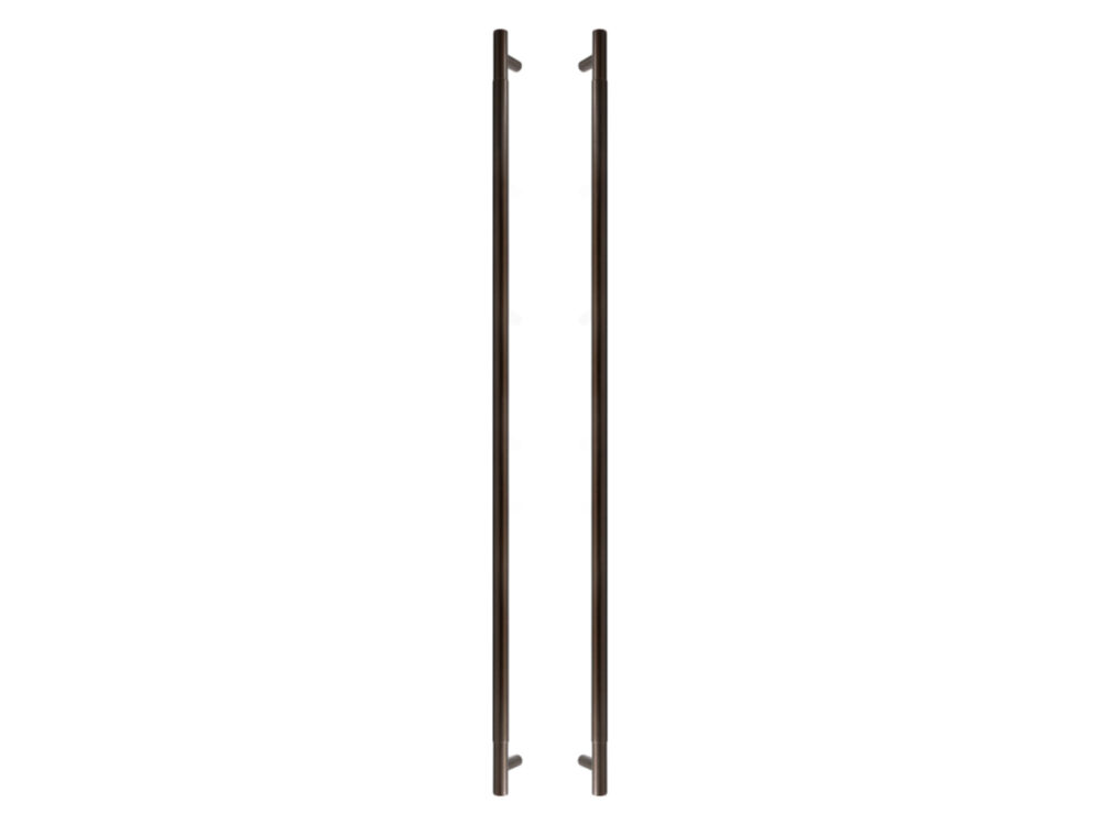 Solid Brass 900mm Plain Round Pull Handles - Image 7