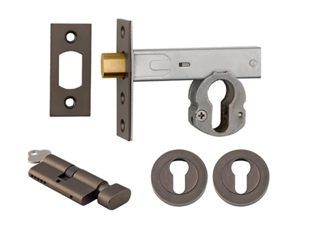 Iver Deadbolt Kit Round Escutcheon (Key/Turn) - Image 2