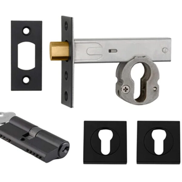 Iver Deadbolt Kit Square Escutcheon (Key/Key)