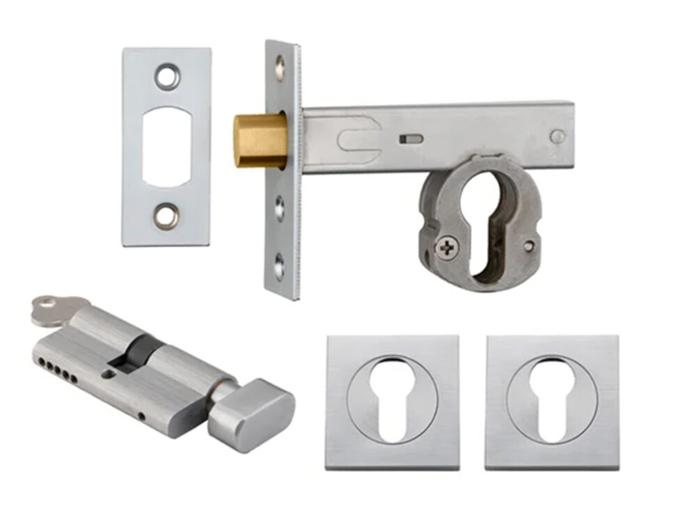Iver Deadbolt Kit Square Escutcheon (Key/Turn) - Image 4