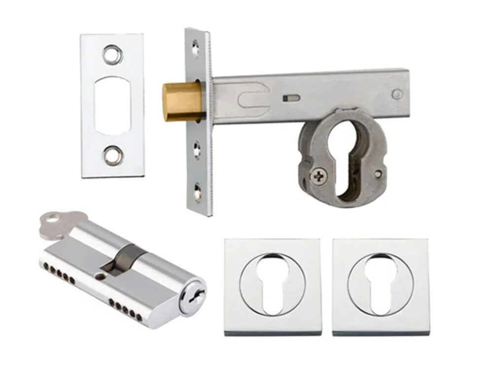 Iver Deadbolt Kit Square Escutcheon (Key/Key) - Image 7