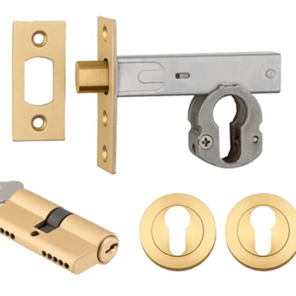 Iver Deadbolt Kit Round Escutcheon (Key/Key)