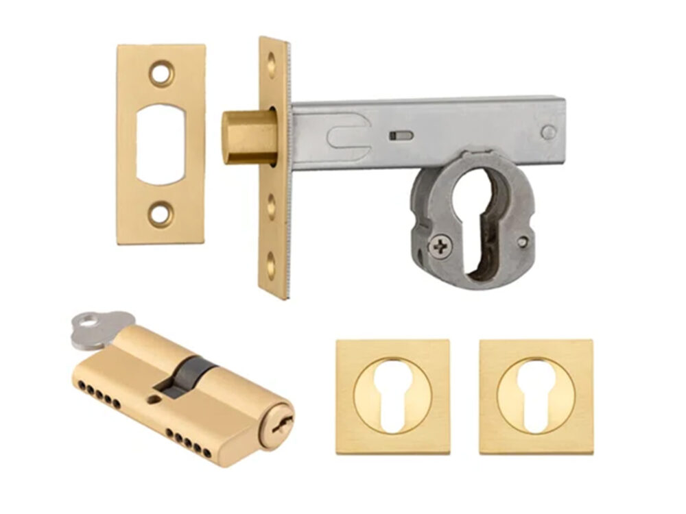 Iver Deadbolt Kit Square Escutcheon (Key/Key) - Image 3