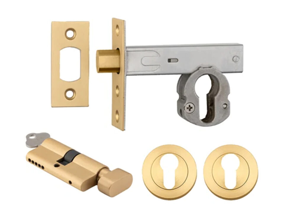 Iver Deadbolt Kit Round Escutcheon (Key/Turn) - Image 6