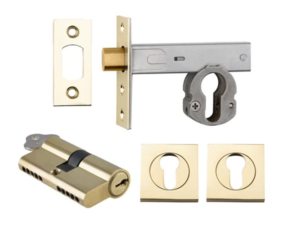 Iver Deadbolt Kit Square Escutcheon (Key/Key) - Image 4
