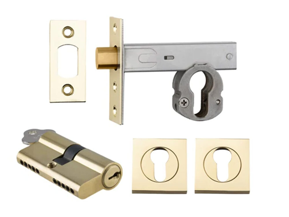 Iver Deadbolt Kit Square Escutcheon (Key/Key) - Image 2