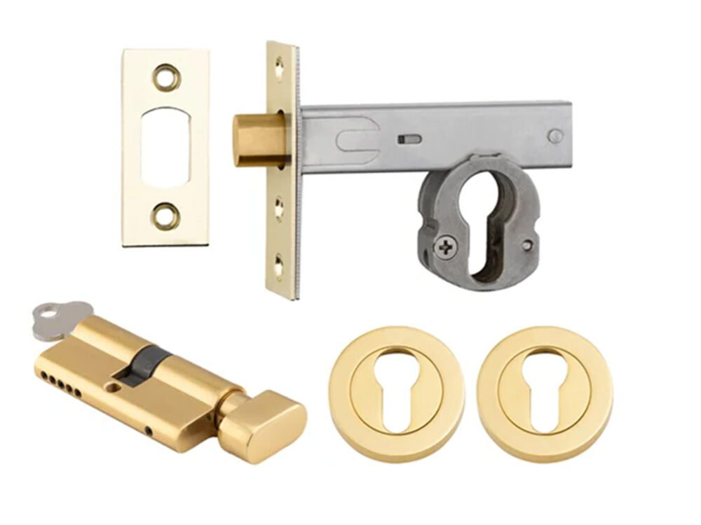 Iver Deadbolt Kit Round Escutcheon (Key/Turn) - Image 10