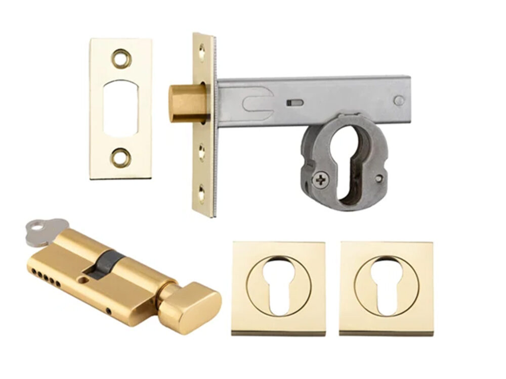 Iver Deadbolt Kit Square Escutcheon (Key/Turn) - Image 10
