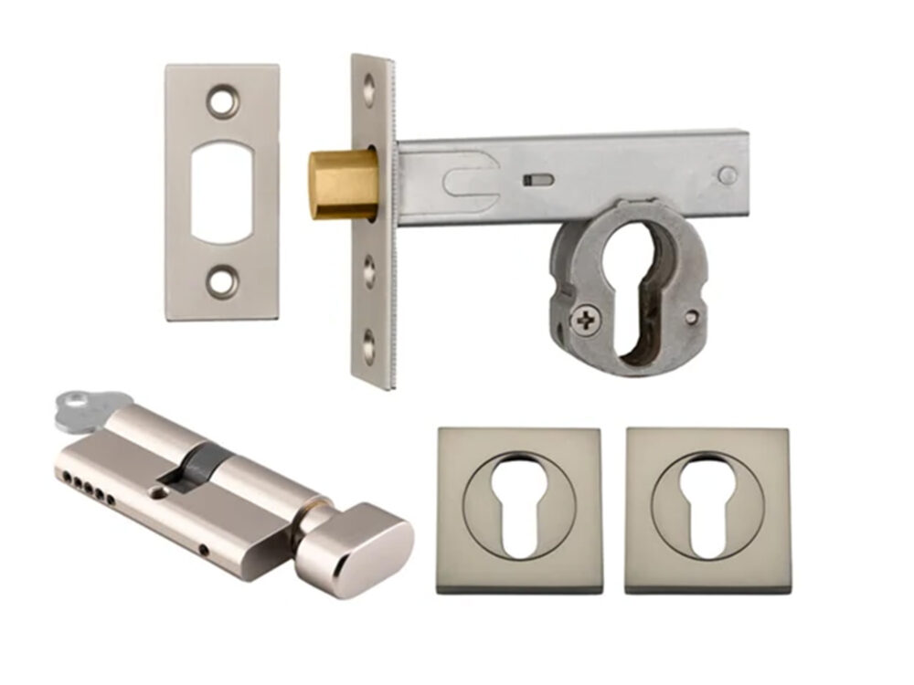 Iver Deadbolt Kit Square Escutcheon (Key/Turn) - Image 8