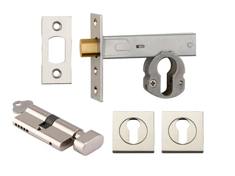 Iver Deadbolt Kit Square Escutcheon (Key/Turn) - Image 7