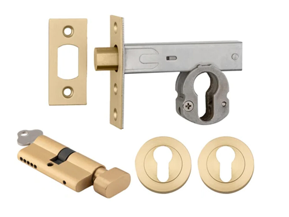 Iver Deadbolt Kit Round Escutcheon (Key/Turn) - Image 5