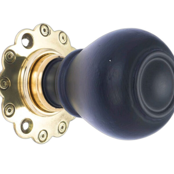Ebonised Tulip Door Knob