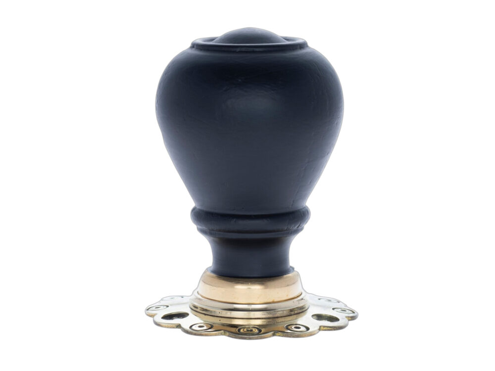 Ebonised Tulip Door Knob - Image 2