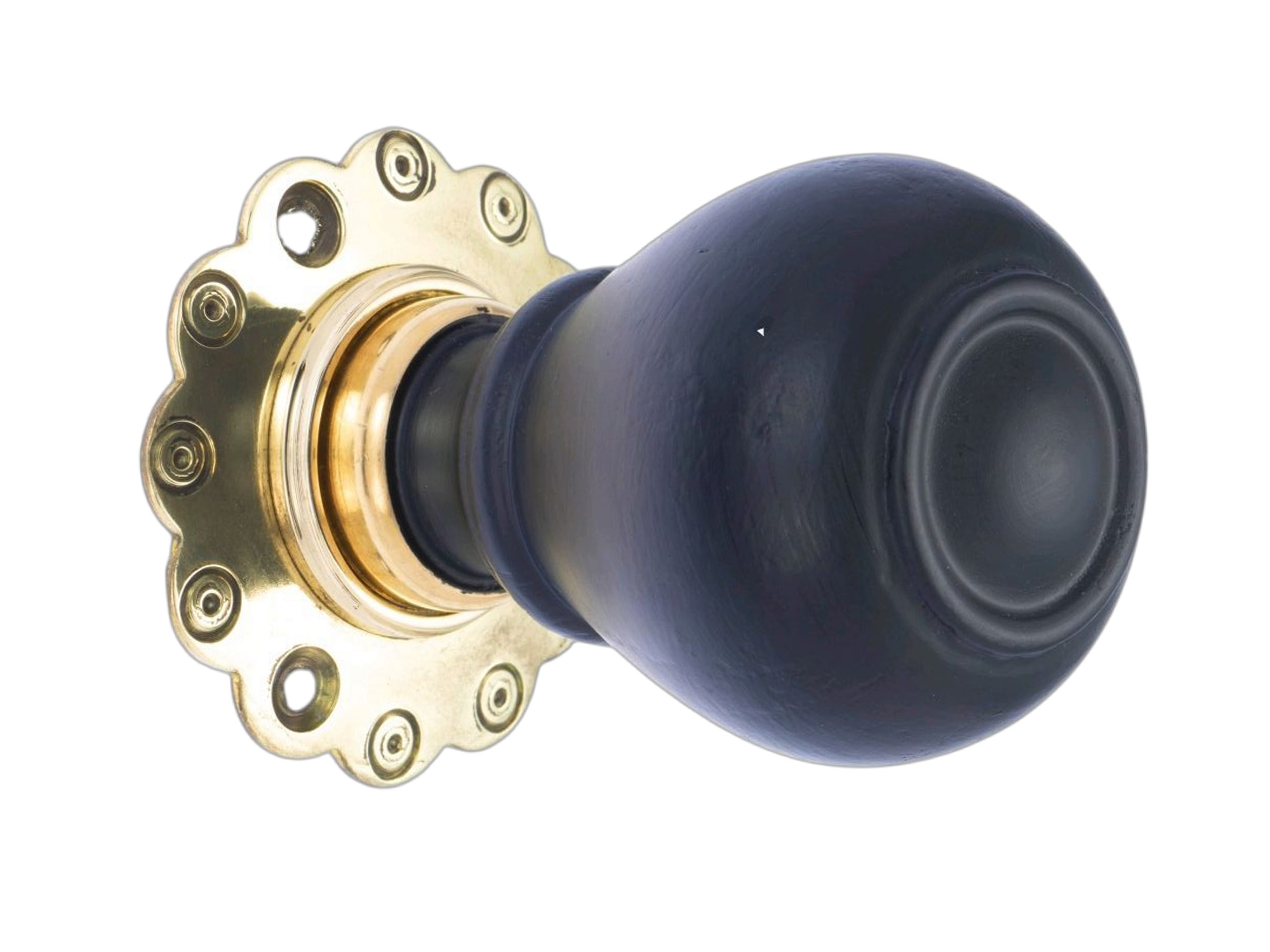 Ebonised Tulip Door Knob