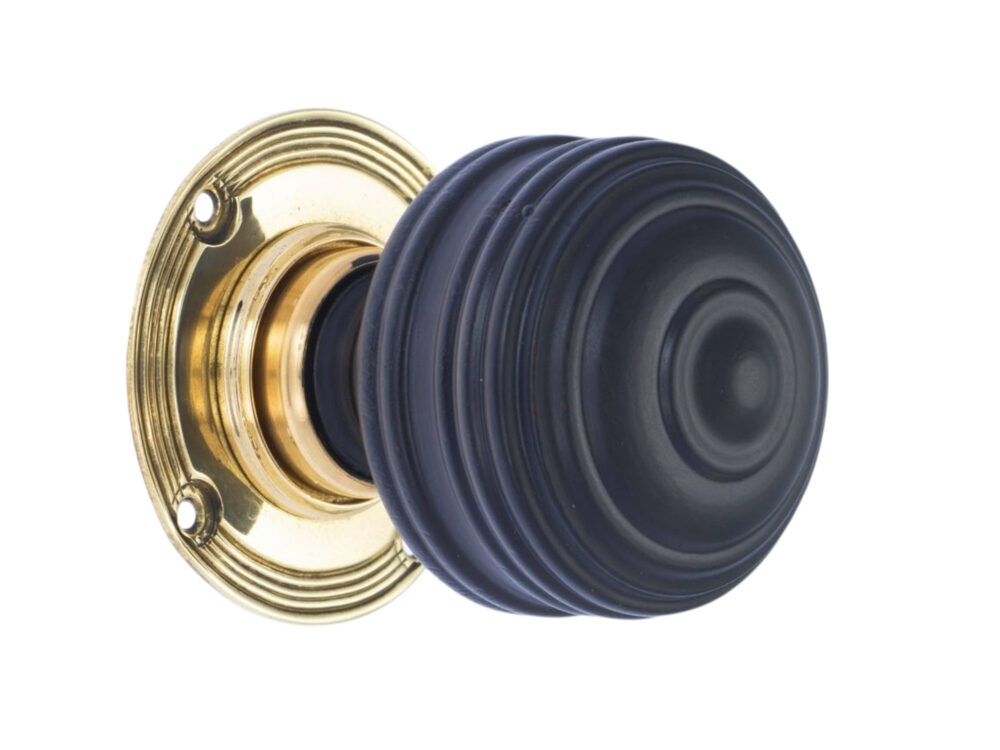 Ebonised Victorian Royal Door Knob