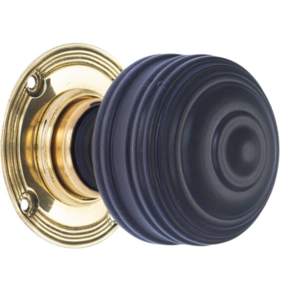 Ebonised Victorian Royal Door Knob