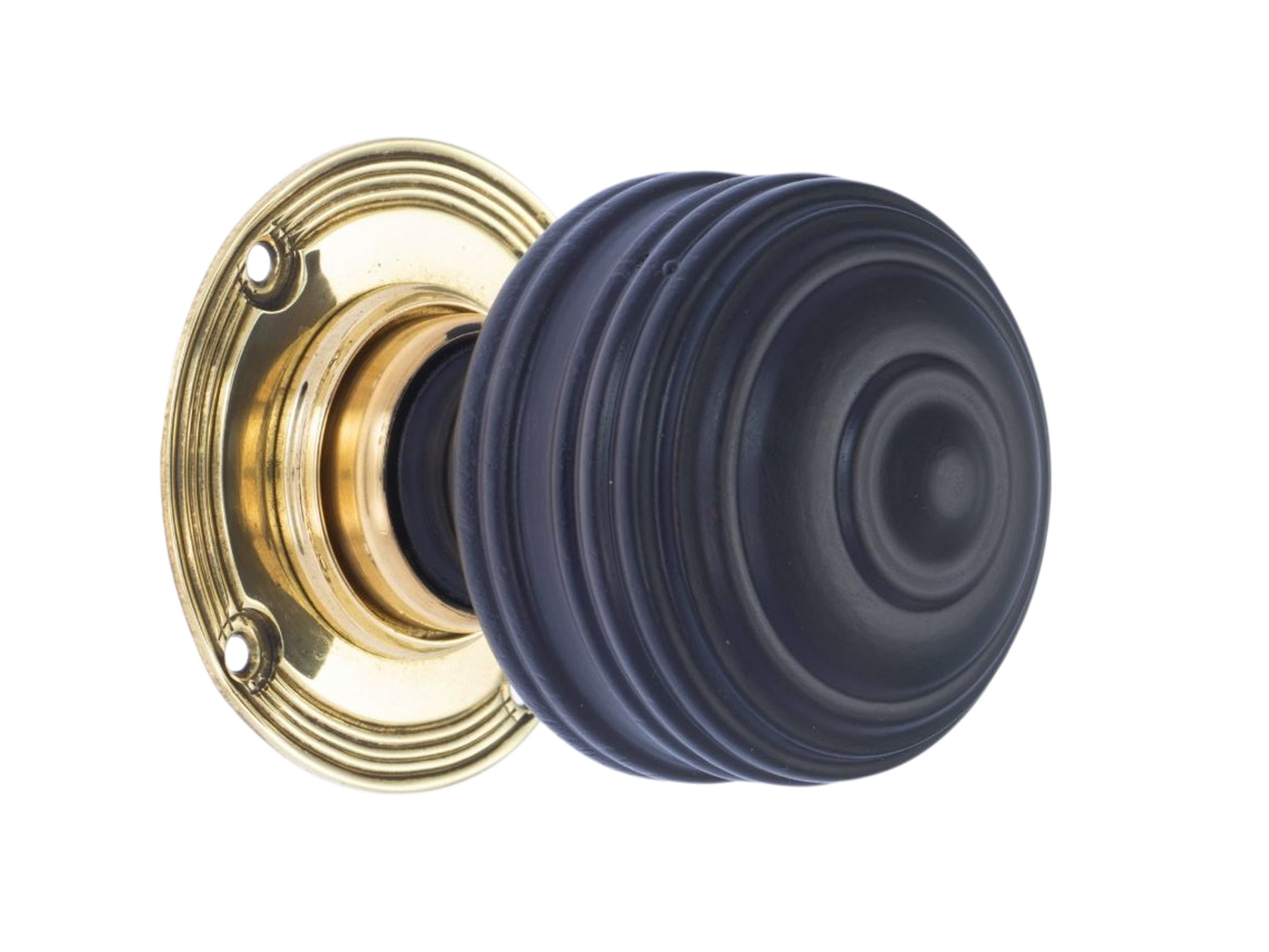 Ebonised Victorian Royal Door Knob