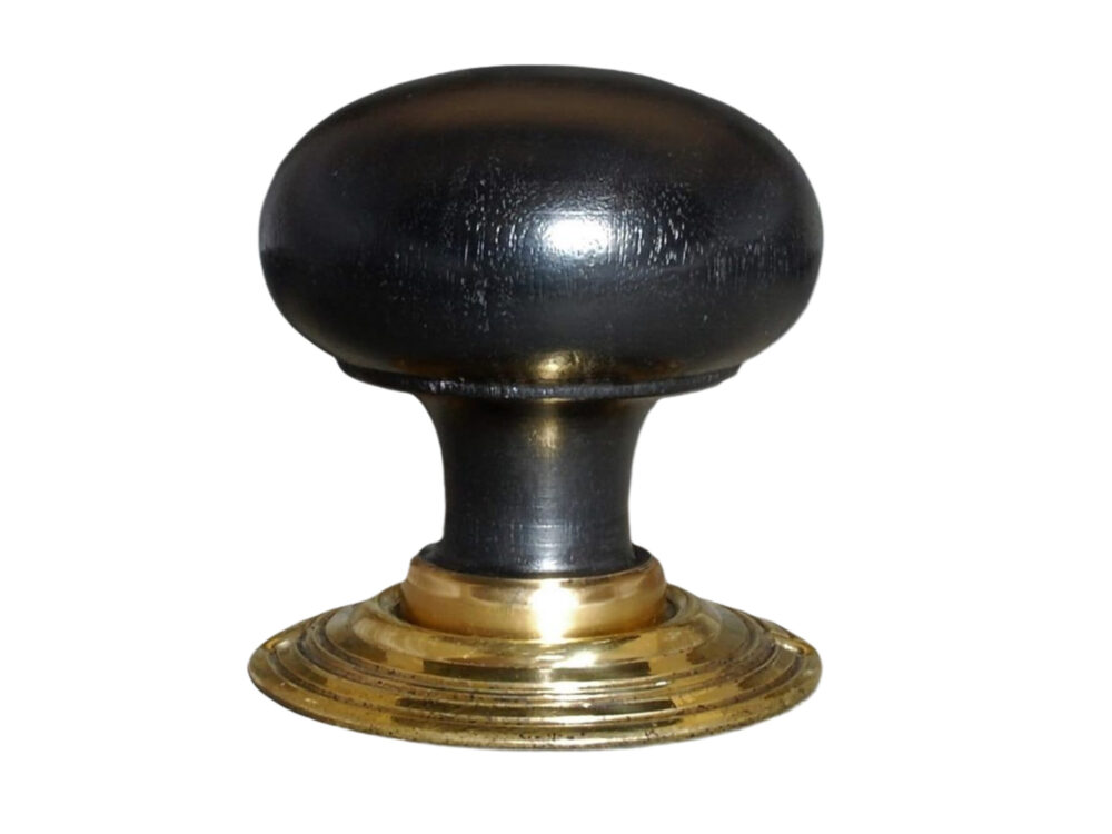 Ebonised Large Bun Door Knob - Image 3