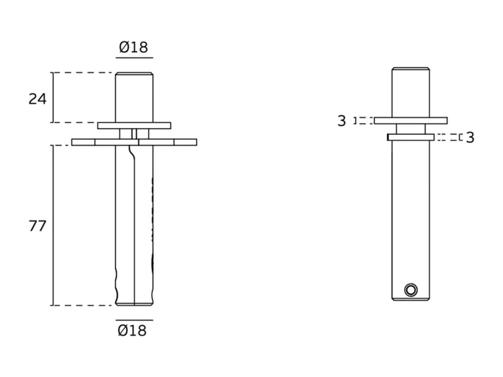 JNF 60kg Hydraulic Pivot For Wooden Doors - Image 3