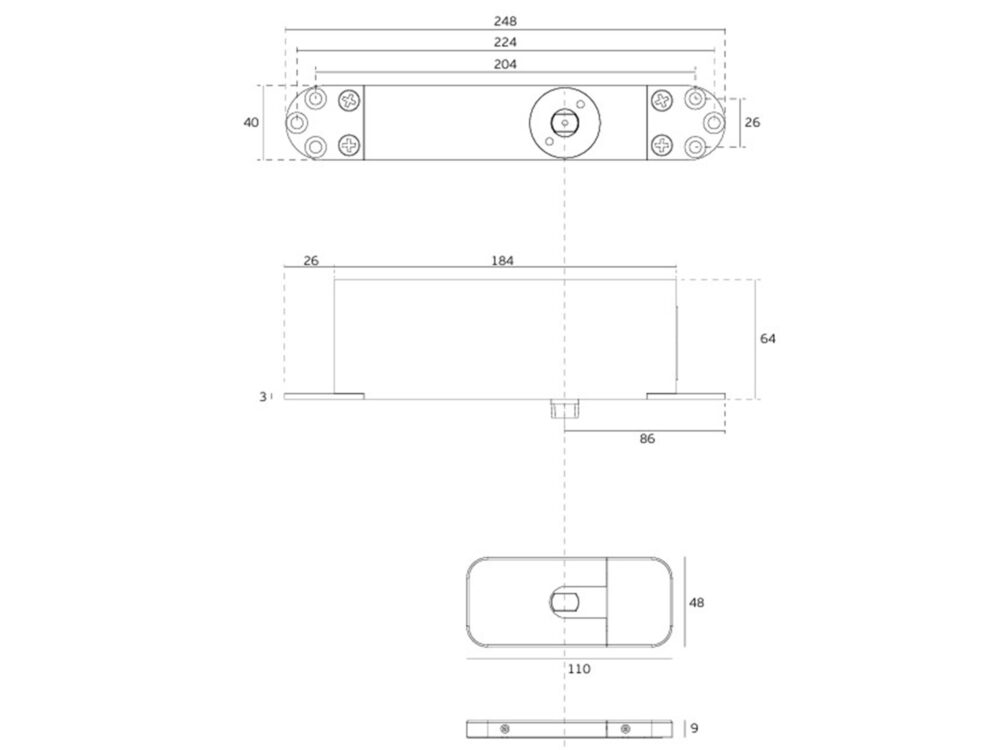 JNF 200kg Hydraulic Pivot For Heavy Duty Wooden Doors - Image 4