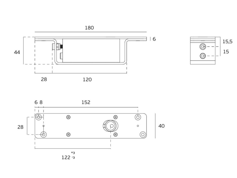 JNF 200kg Hydraulic Pivot For Heavy Duty Wooden Doors - Image 5