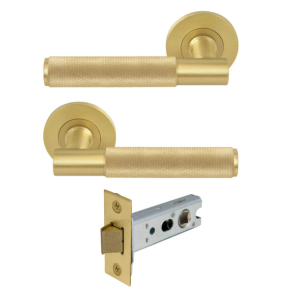 Windsor Nido Verge Passage Set Levers On Round Rose Diamond Knurl