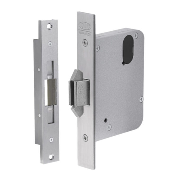 Lockwood 60mm Backset Mortice Sliding Door Lock Latching Strike