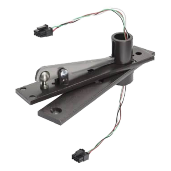 Centre hung heavy duty top pivot with power transfer cable