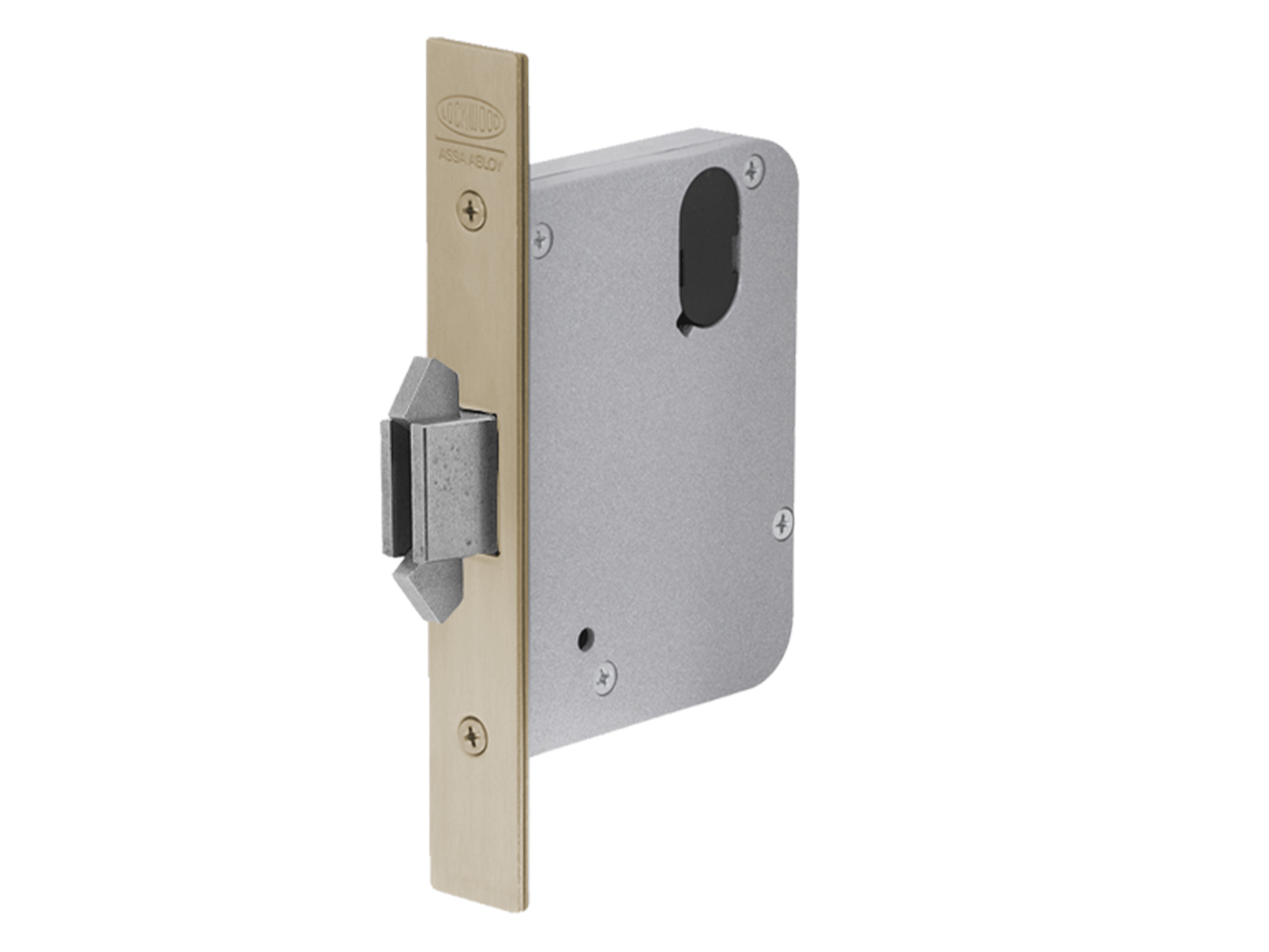 L3573PB Locked Lockwood 60mm Backset Mortice Sliding Door Lock