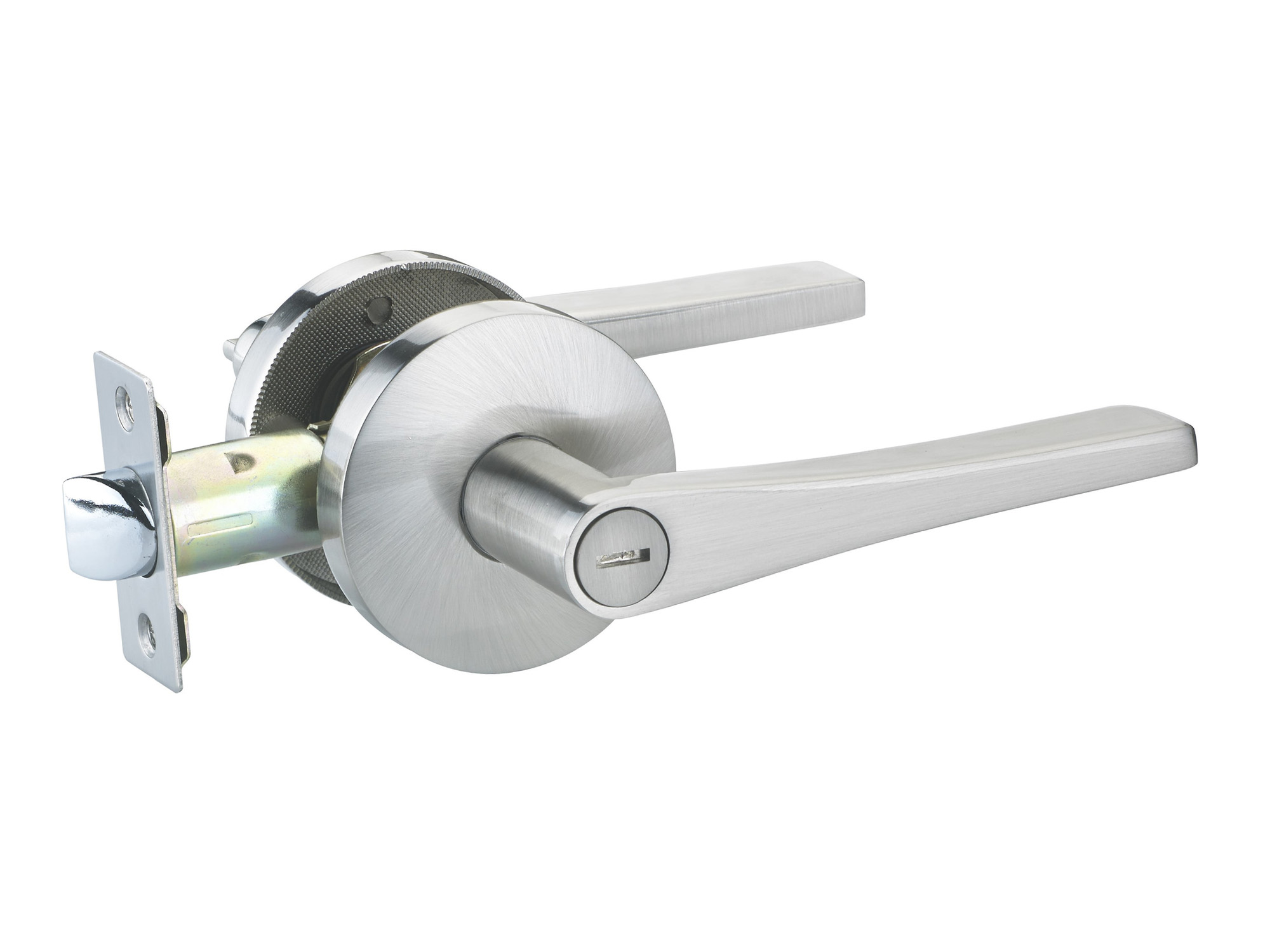 Micco Lever handles on 65mm Round Rose